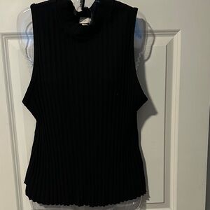 a new day Black Ribbed Tank Top
